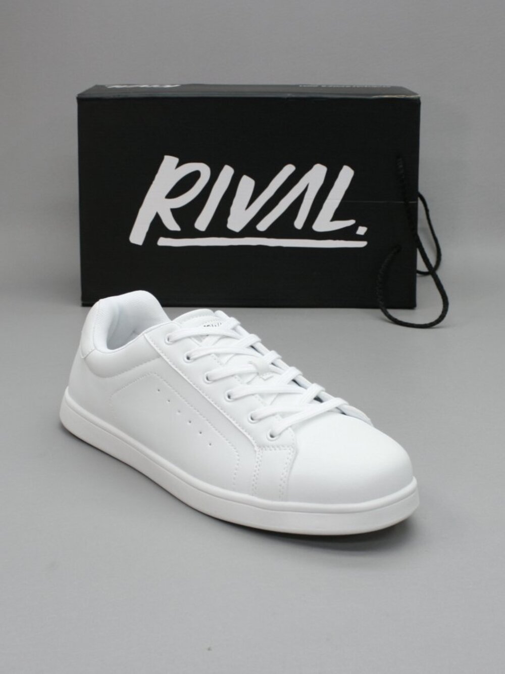 Rival Men's 12 The Ace White Tennis Court Fashion Gym Shoes Sneakers F21MAT033J